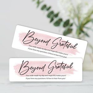 Beyond Grateful Rating Sticker Labels – (96 ct)